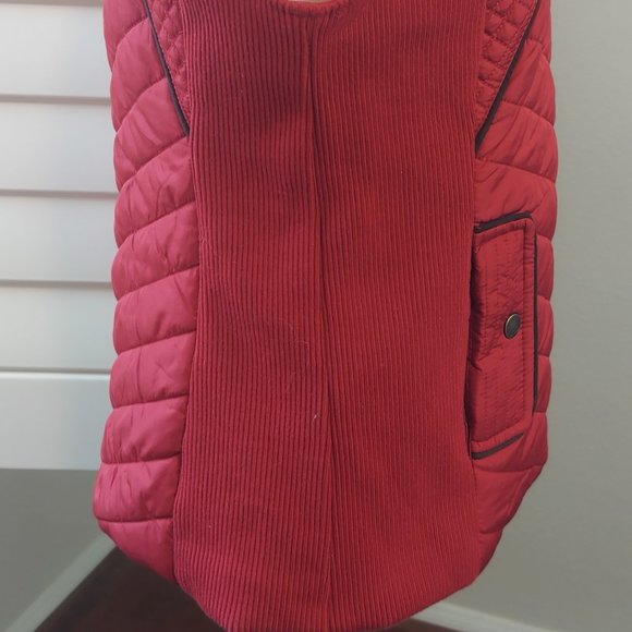 NWT G.H.Bass Womens Red Quilted Outdoors Vest Small - Picture 7 of 14